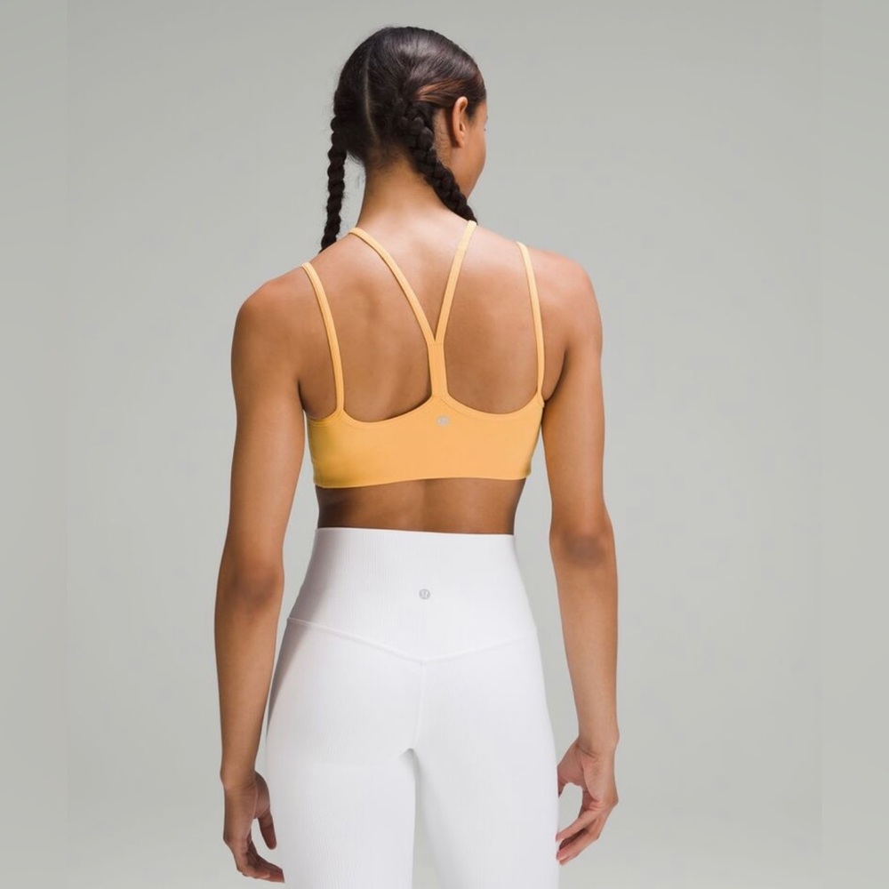 Lululemon Flow Y Strappy Bra Nulu - Mango Dream